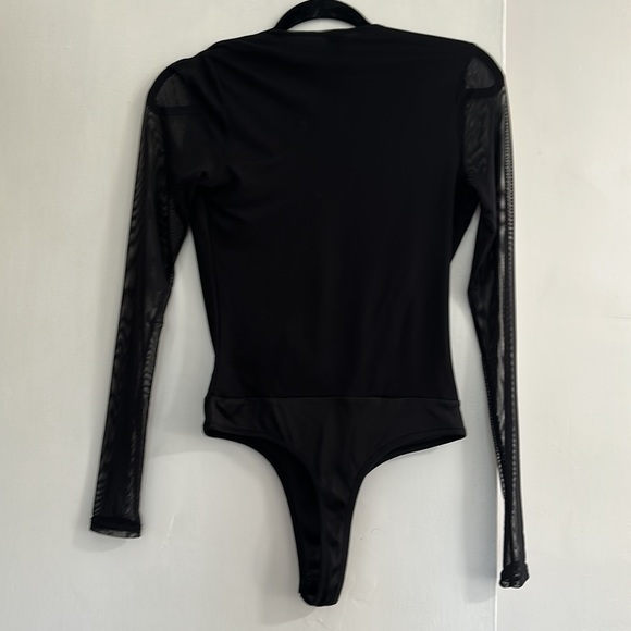 Windsor Long Sleeve Sheer Mesh V Neck Body - Picture 2 of 2